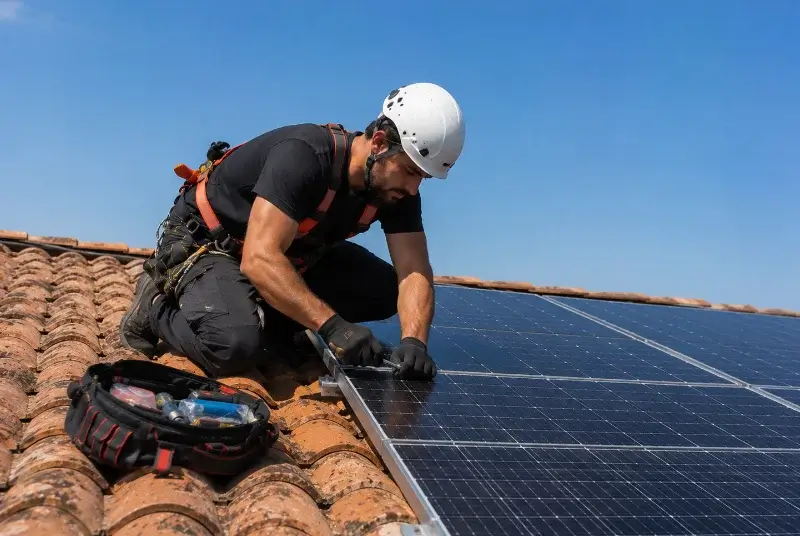 Maintenance et monitoring de panneaux solaires à Canaules-et-Argentières