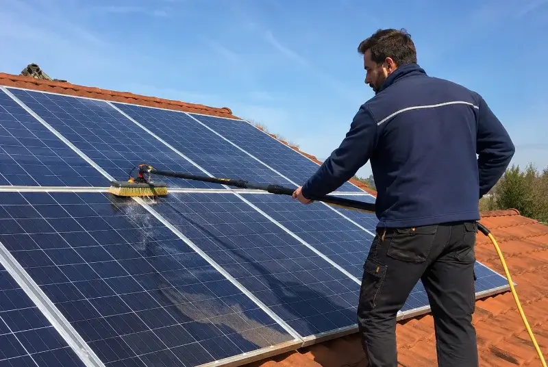 Nettoyage et entretien de panneaux solaires à Canaules-et-Argentières